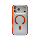 Case Para Iphone Cristal Shield Com Magsafe Orange Cosmic