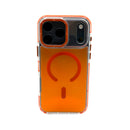 Case Para Iphone Armor Defender Steel Holográfica Orange Cosmic Com Magsafe
