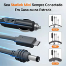Cabo Starlink Para + Cabo Veicular + Tipo C + Starlink (3 Em 1)