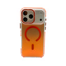 Case Para Iphone Armor Defender Steel Holográfica Orange Cosmic Com Magsafe