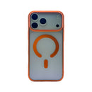 Case Para Iphone Fiber Vitrum Steel Com Magsafe Para Iphone Orange Cosmic Croma